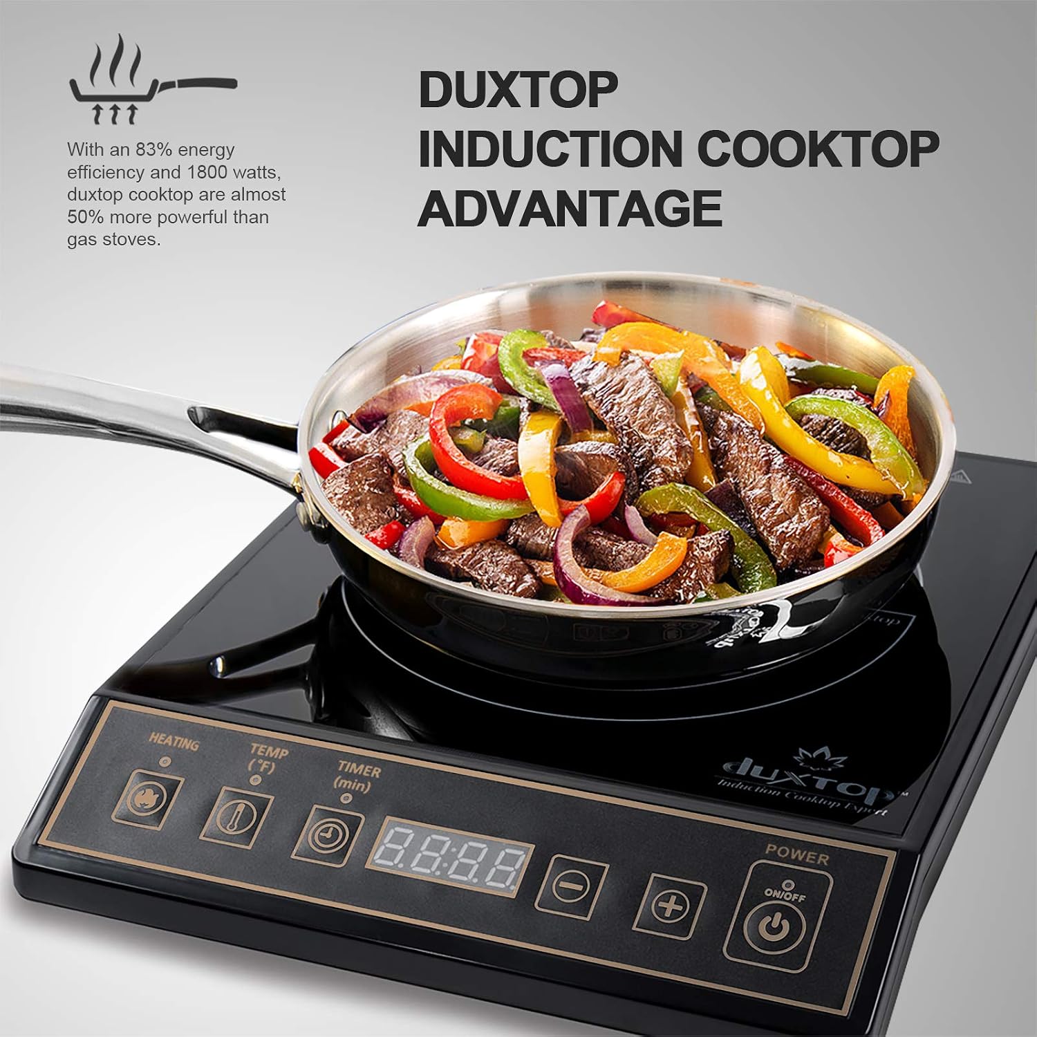 موقد حثي كهربائي محمول بقوة 18 - مراجعة Induction Cooktop Portable وسعره